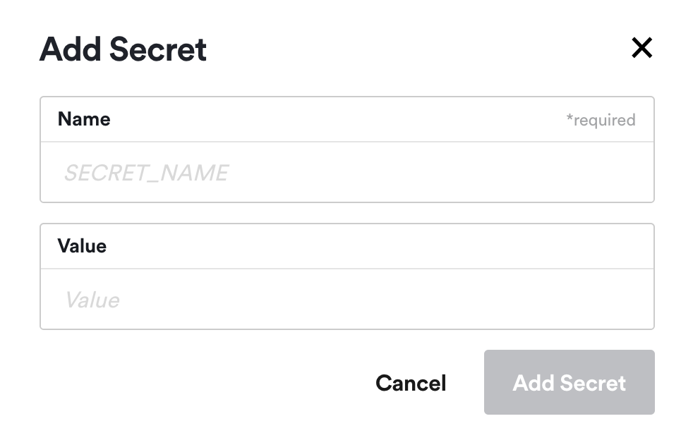 add a secret